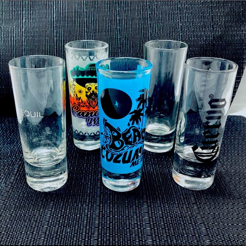 Set of 5 Standard Shot Glasses